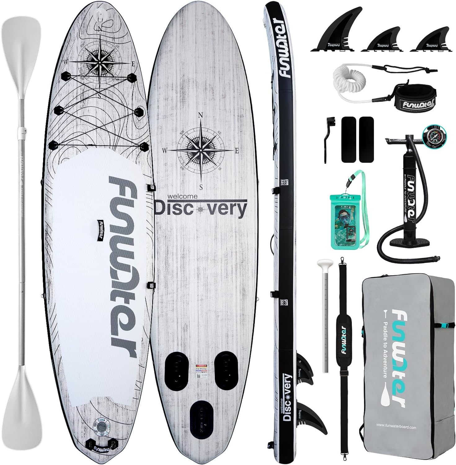 Inflatable Ultra-Light Stand Up Paddle Board for All Skill Levels with Premium SUP Paddleboard Accessories,Non-Slip Comfort Deck for Youth & Adults.