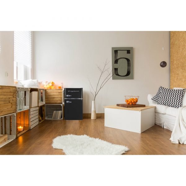 3.2 Cu ft Two Door Compact Refrigerator with Freezer