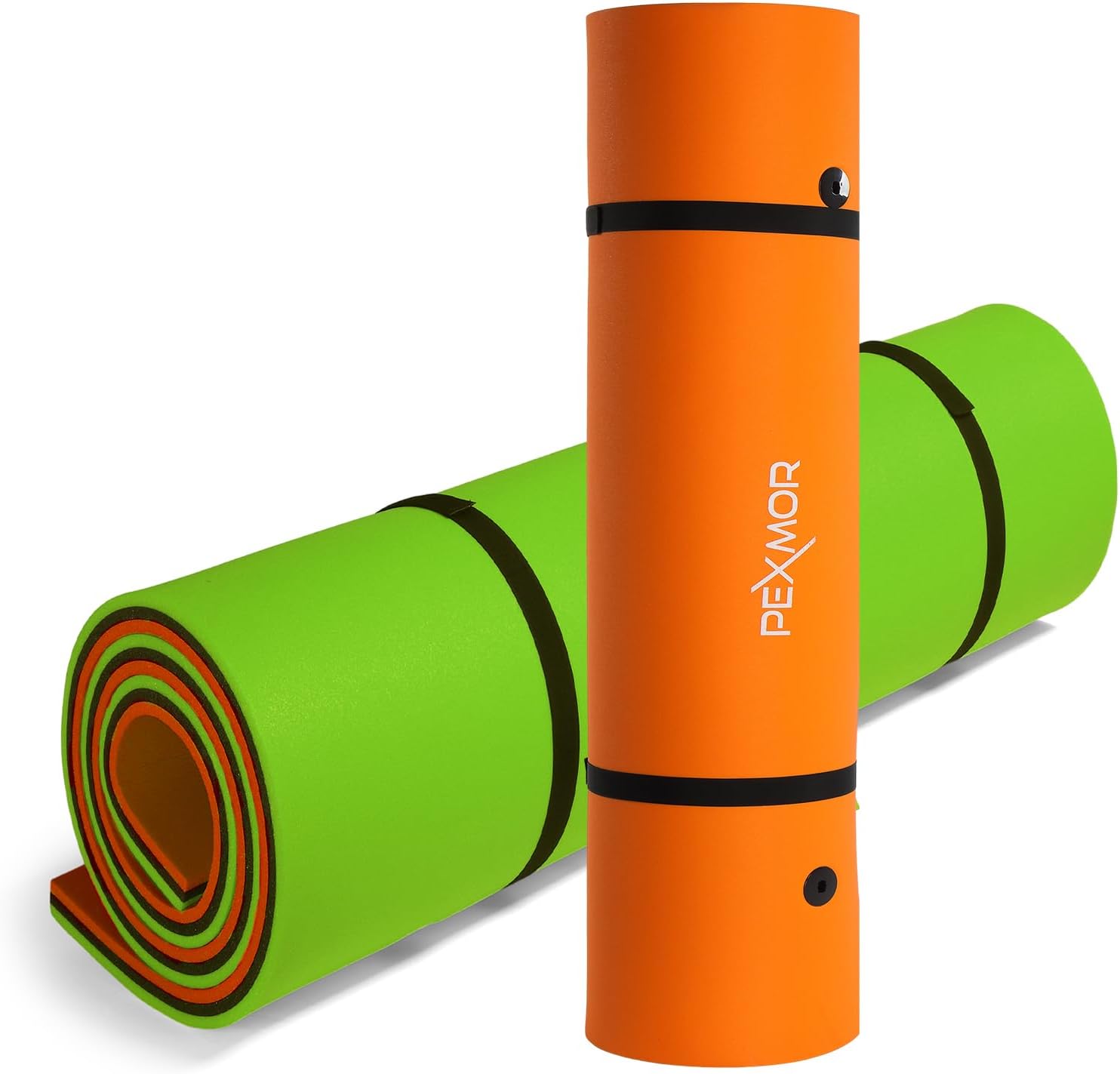 Floating Water Mat, 9/12/18 FT Lily Pad Floating Mat for The Water, 3-Layer XPE Foam Water Floating Island w/Bungee Tether & Storage Straps for Lake Pool Beach River