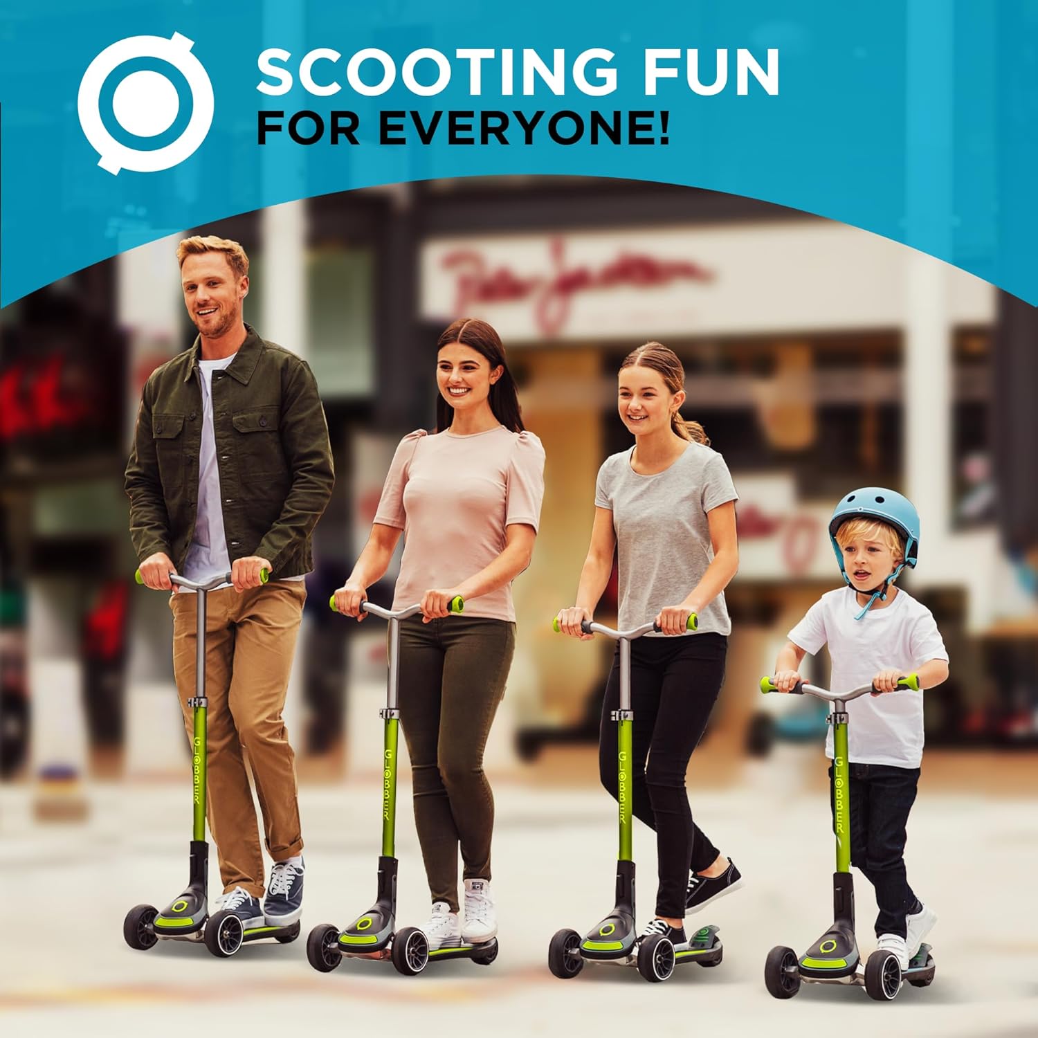 Scooter | 3-Wheel Kick Scooter for Adults & Kids 5+ | Foldable Kick Scooter with Safe, Non-Slip Deck & Premium Brakes