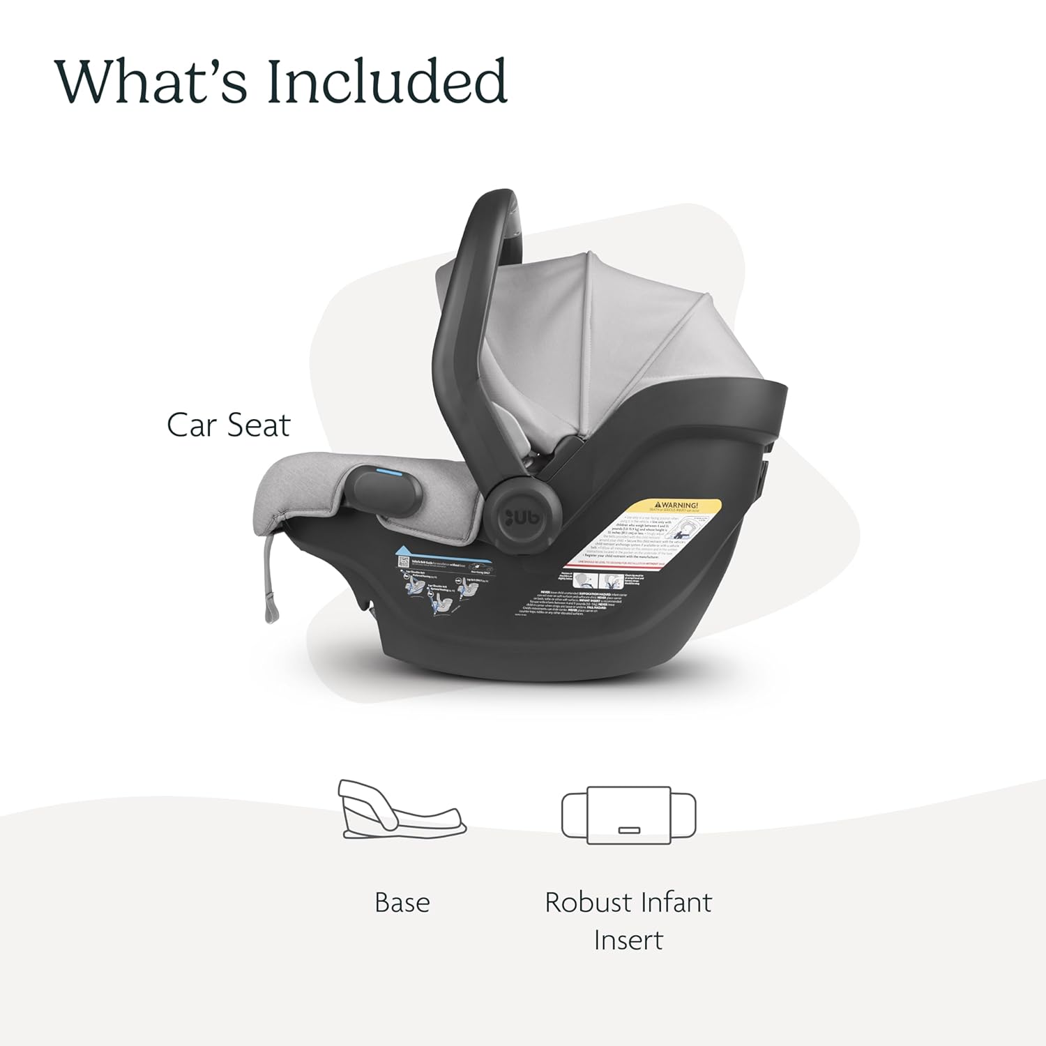 Infant Car Seat/Easy Installation/Innovative SmartSecure Technology/Base + Robust Infant Insert Included/Direct Stroller Attachment/Jake (Charcoal)
