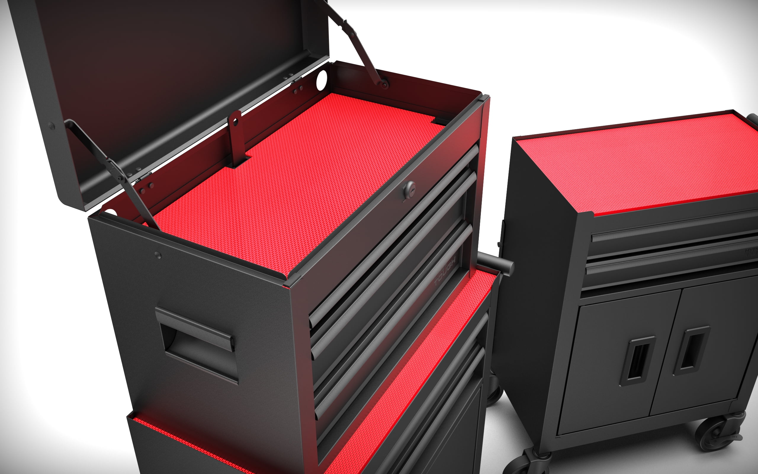 Hyper Tough 20��� Heavy Duty Steel Tool Chest, 400 lbs Capacity, Black, 5,820 cu. in. Storage, Ball-Bearing Slides