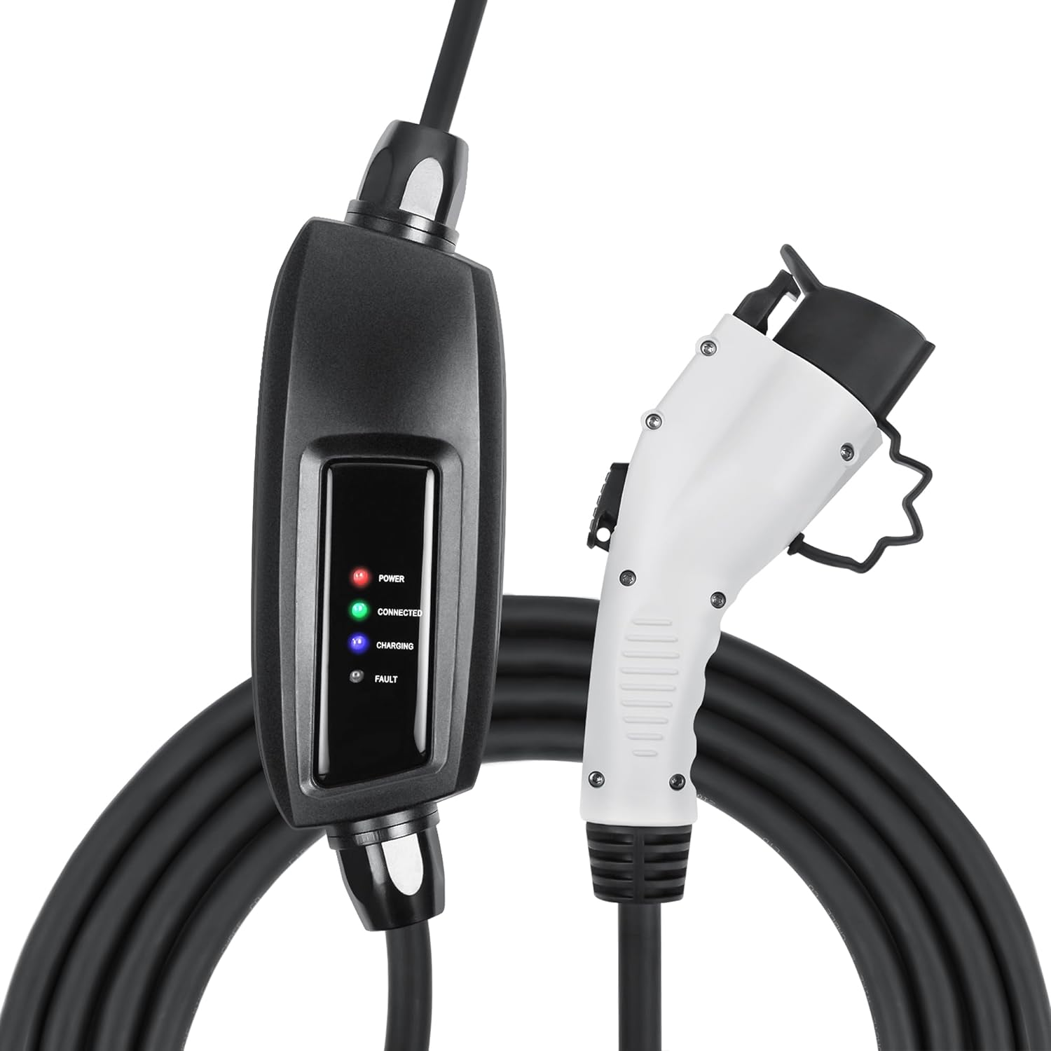 Lectron 16A Level 1 EV Charger, 110V, 21ft Cord, NEMA 5-15 Plug, J1772 Compatible, Fast Charging, Wall Mount