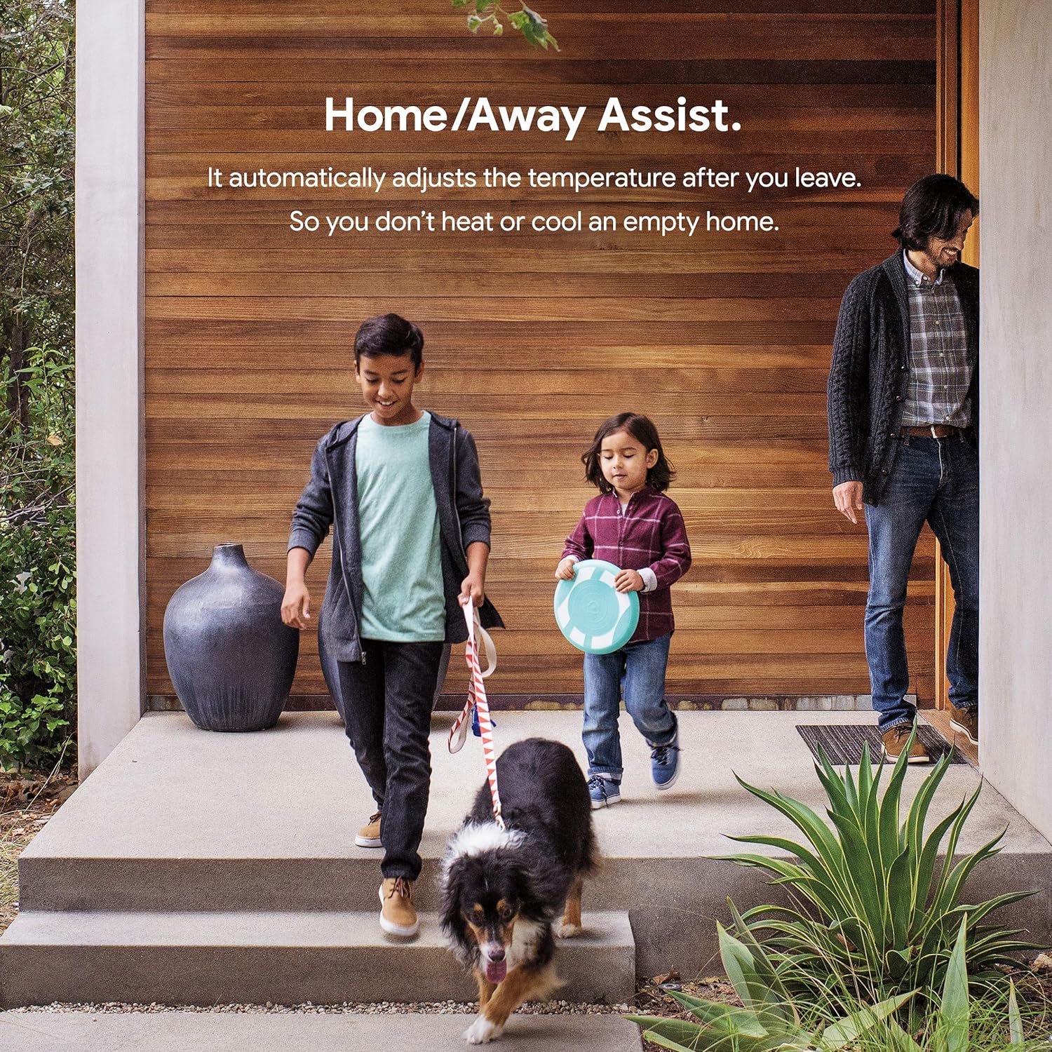 Learning Thermostat - Programmable Smart Thermostat for Home - 3rd Generation- Works with Alexa - White