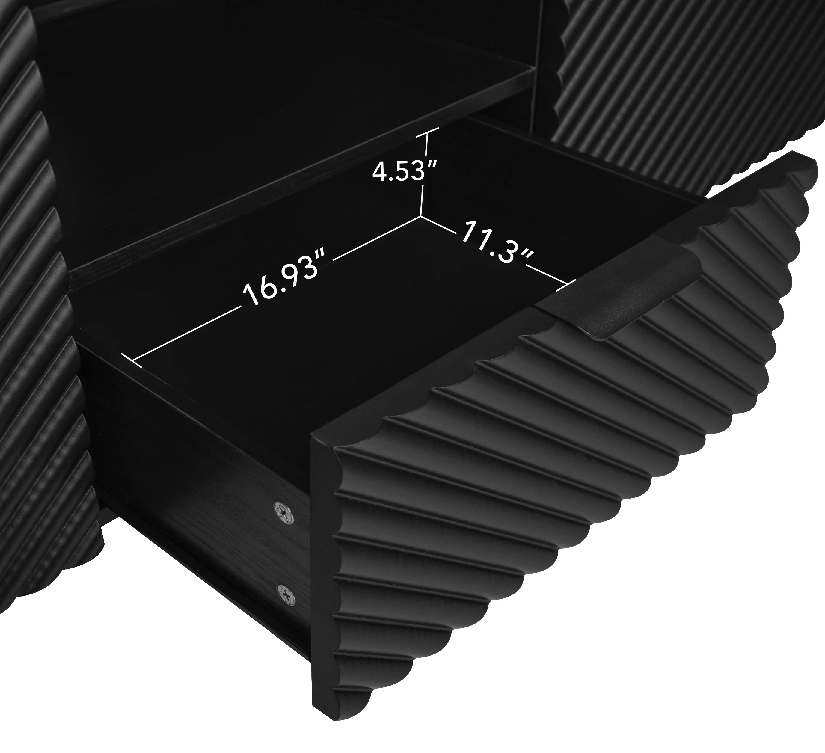 GeeHome TV Stand with Solid Ion Feet, TV Console Table for Living Room, Bedroom