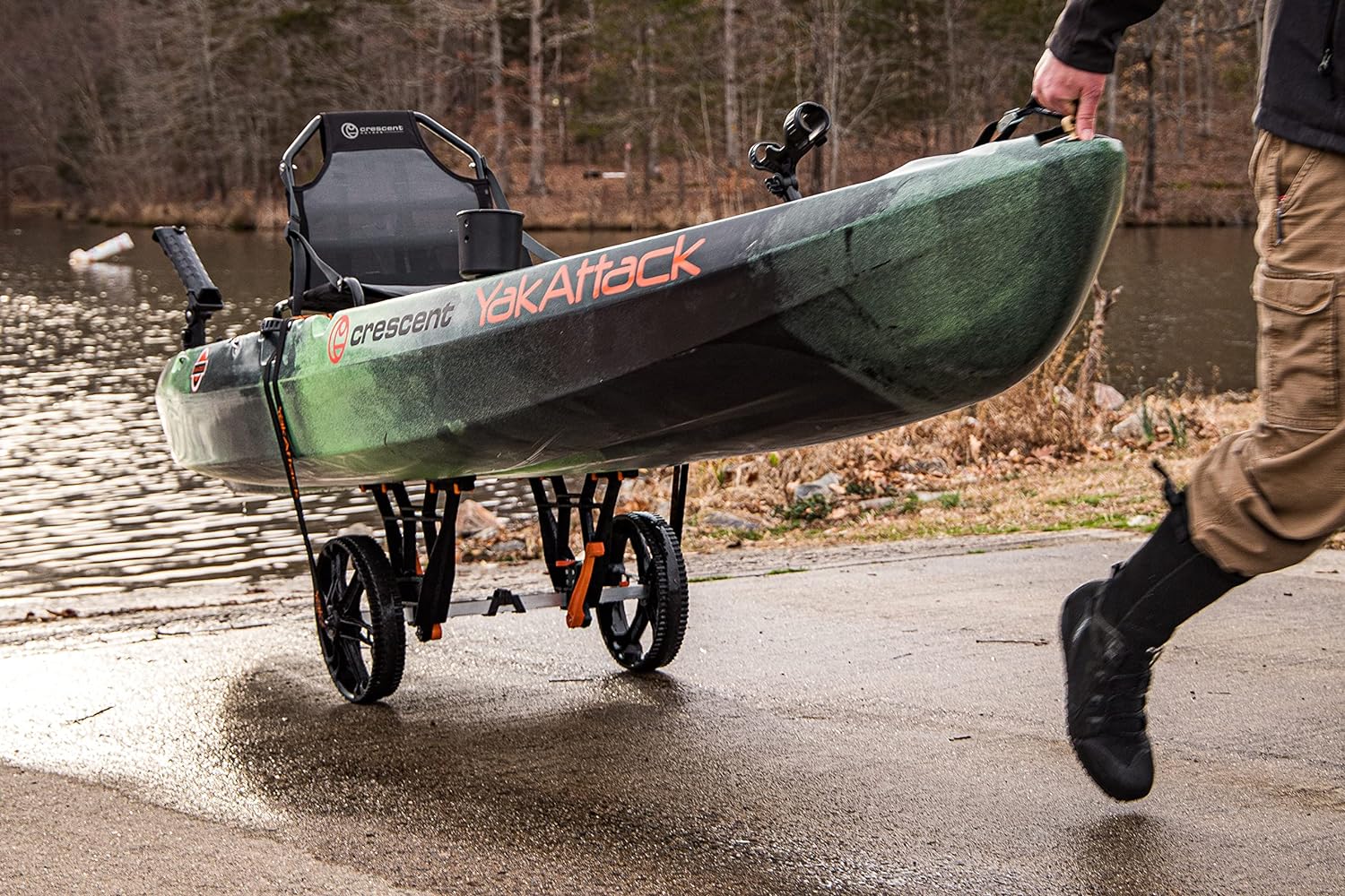 Kayak Carts - Easy Assembly Collapsible Kayak Adjustable Transport Carrier Dolly | Kayak Fishing Accessories