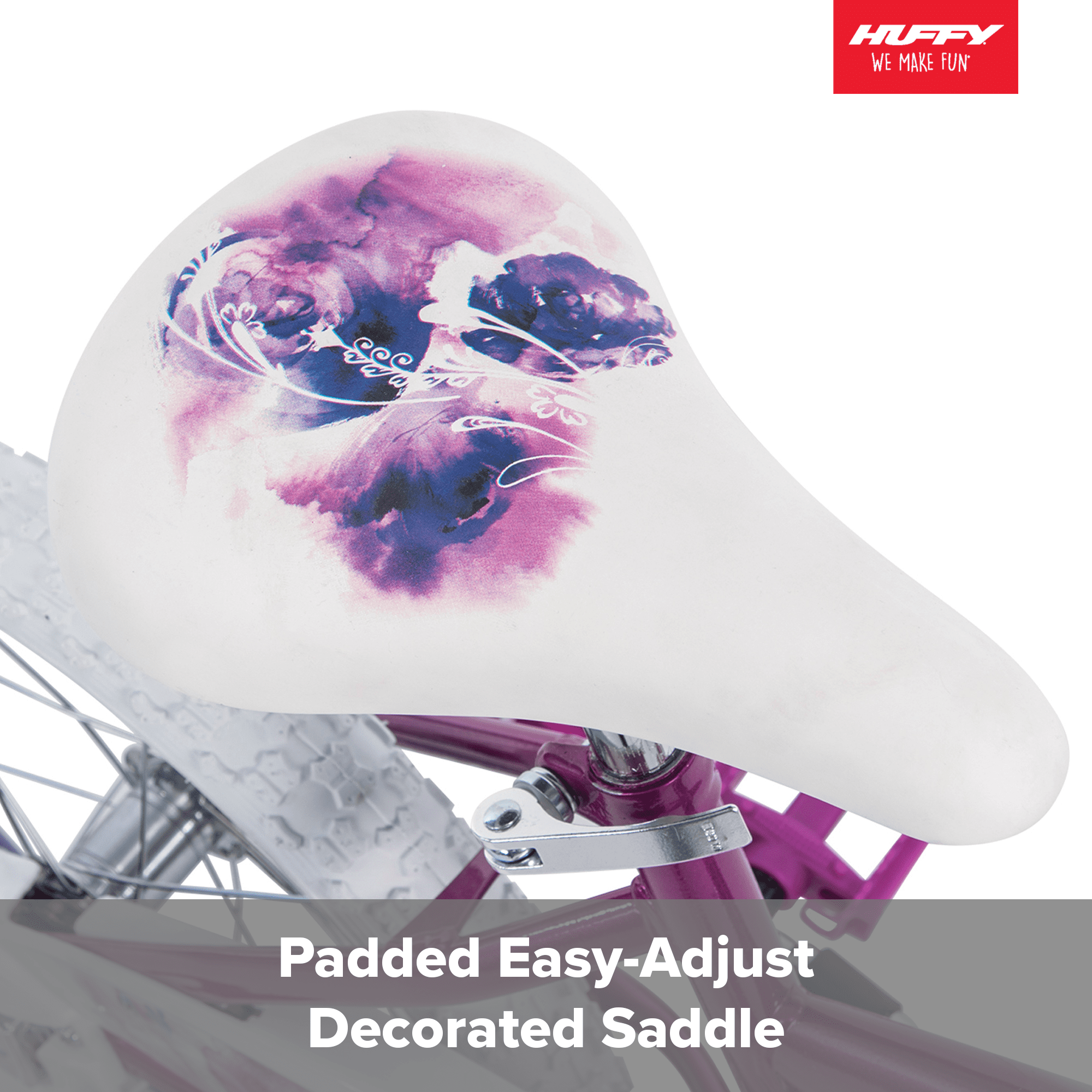 Huffy Sea Star 16��� Girls�� Bike, Metallic Purple, Ages 4-6, EZ Build, Training Wheels