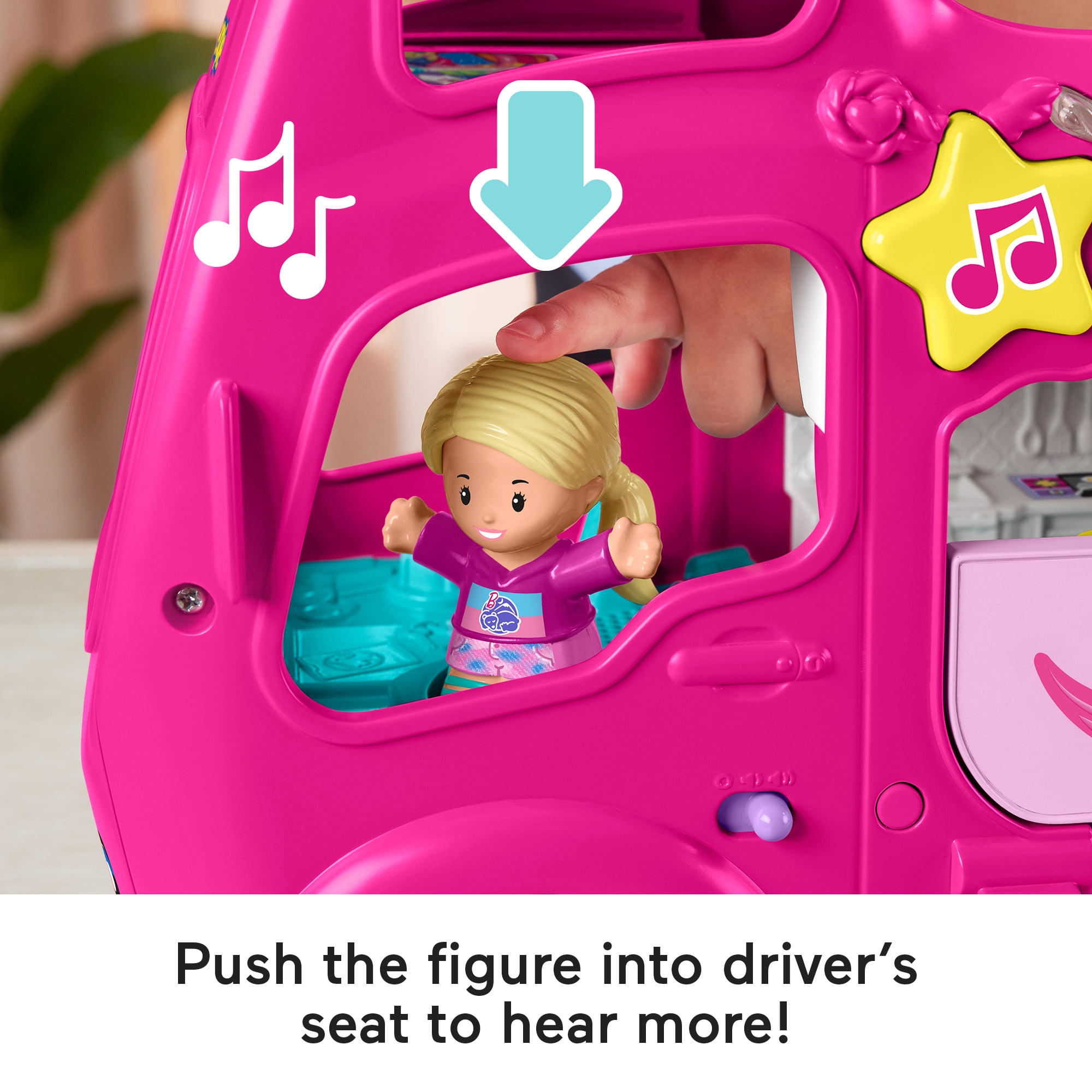 Fisher-Price Barbie Little Dreamcamper RV Playset with Music, Lights & 2 Figures
