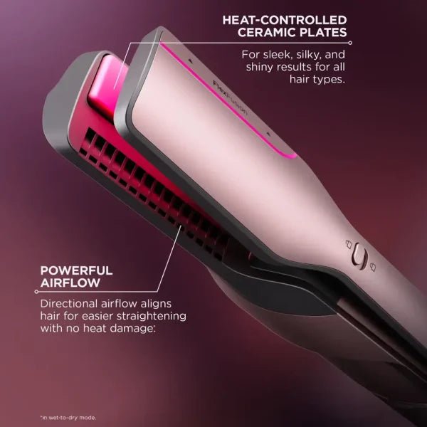 Shark FlexFusion Straight Air + Ceramic Styling Drying System with Scalp Shield Mode Cosmic Blush