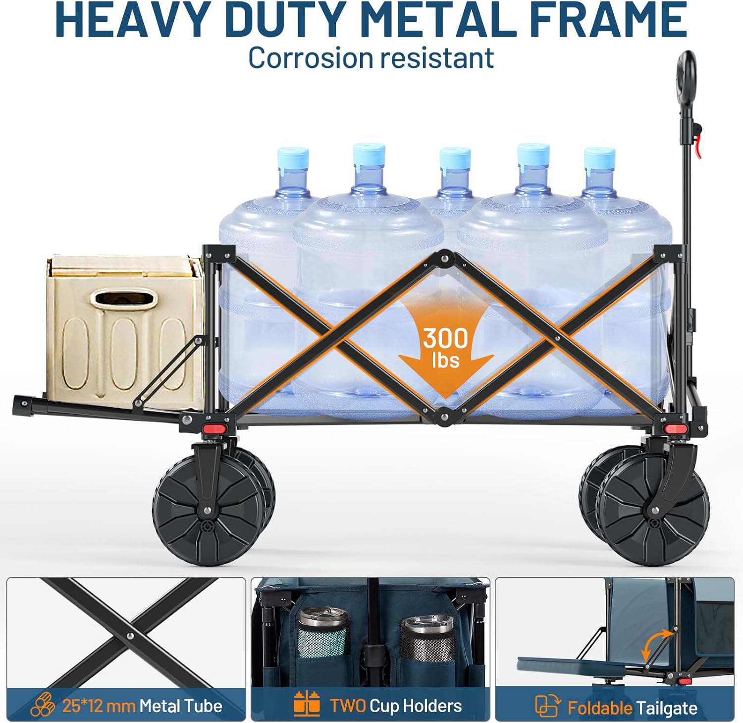 Oversized Camping Chair High Back Support up to 500lbs & 47