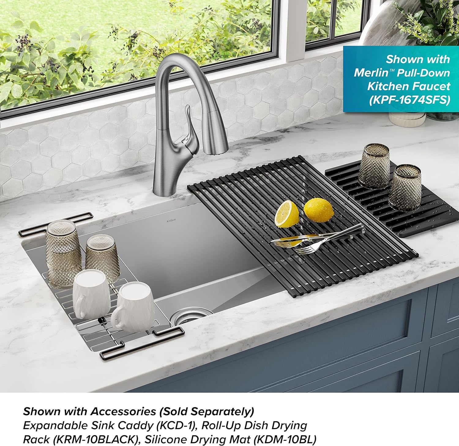KHU100-32 Standart PRO 16 Gauge Undermount Single Bowl Stainless Steel Kitchen Sink, 32 Inch