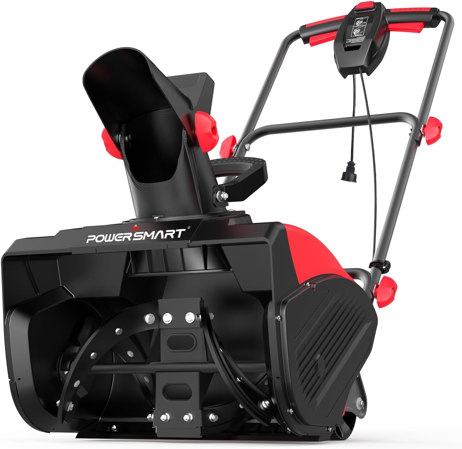 PowerSmart 18��� Corded Electric Snow Blower, 15-Amp Motor, Lightweight, 180�� Adjustable Chute