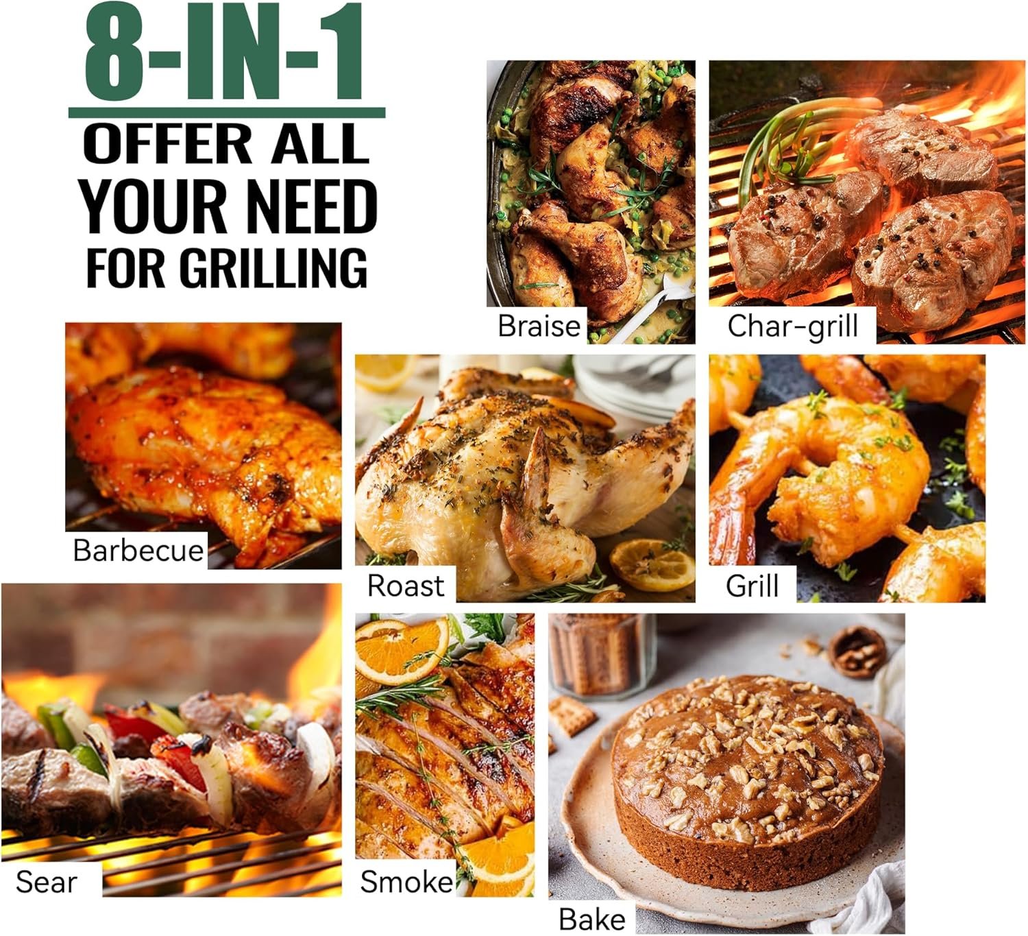 Z GRILLS Wood Pellet Grill Smoker with 552 Cooking Area & Front Shelf for Outdoor BBQ, Smoke, Bake and Roast, 550C