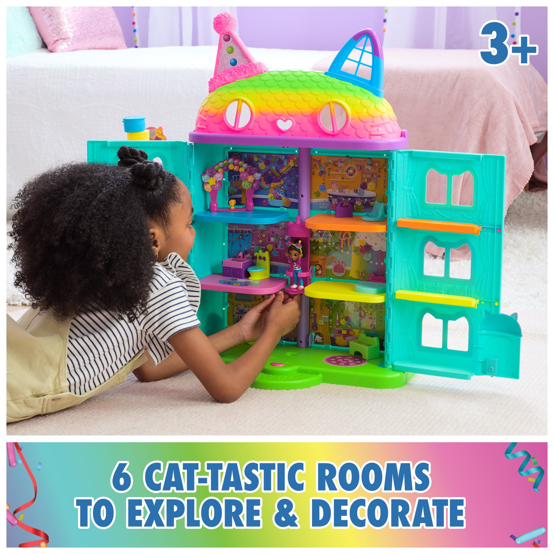 Spin Master Gabby��s Dollhouse 25��� Tall Playset with Figures, Furniture & Sound Effects
