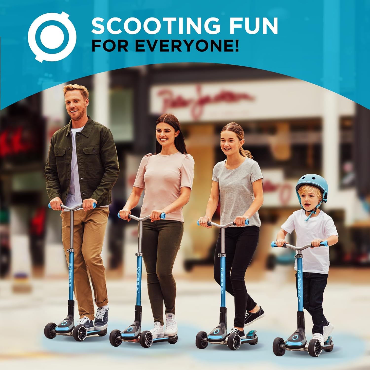 Scooter | 3-Wheel Kick Scooter for Adults & Kids 5+ | Foldable Kick Scooter with Safe, Non-Slip Deck & Premium Brakes