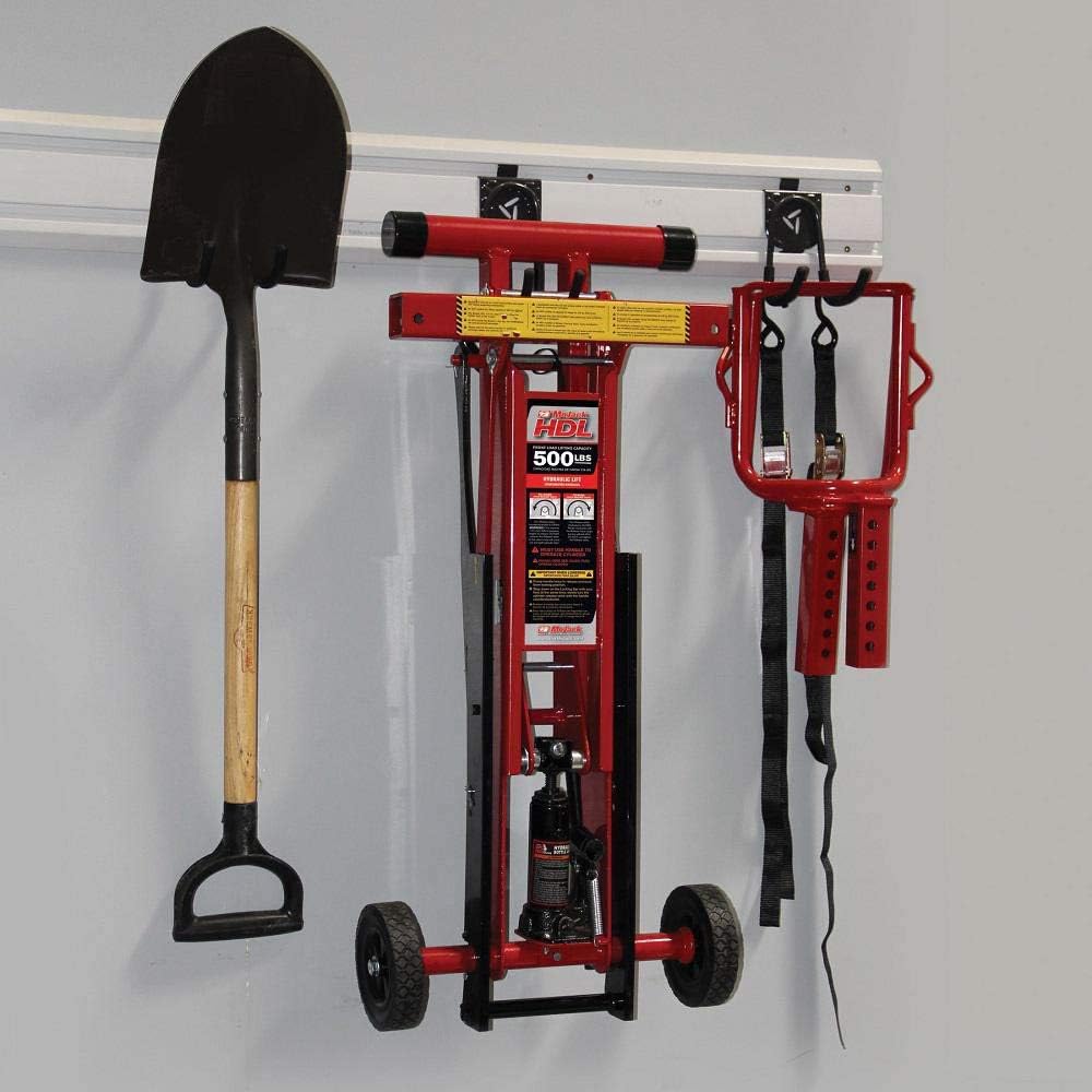 HDL 500 NO 45501-OP Hydraulic Cylinder Lift Jack for Zero Turn Radius Riding Lawn Mower Maintenance and Repair, 500lb Lifting Capacity with Locking Bar for Added Safety