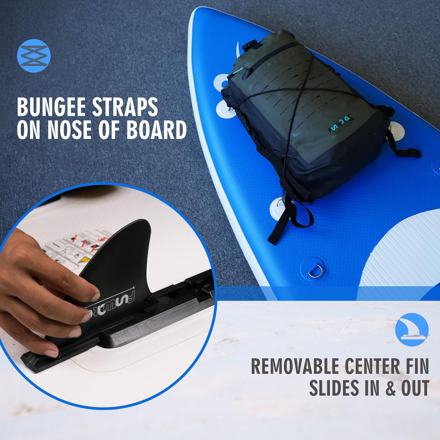 Inflatable Ultra-Light Stand Up Paddle Board for All Skill Levels with Premium SUP Paddleboard Accessories,Non-Slip Comfort Deck for Youth & Adults.
