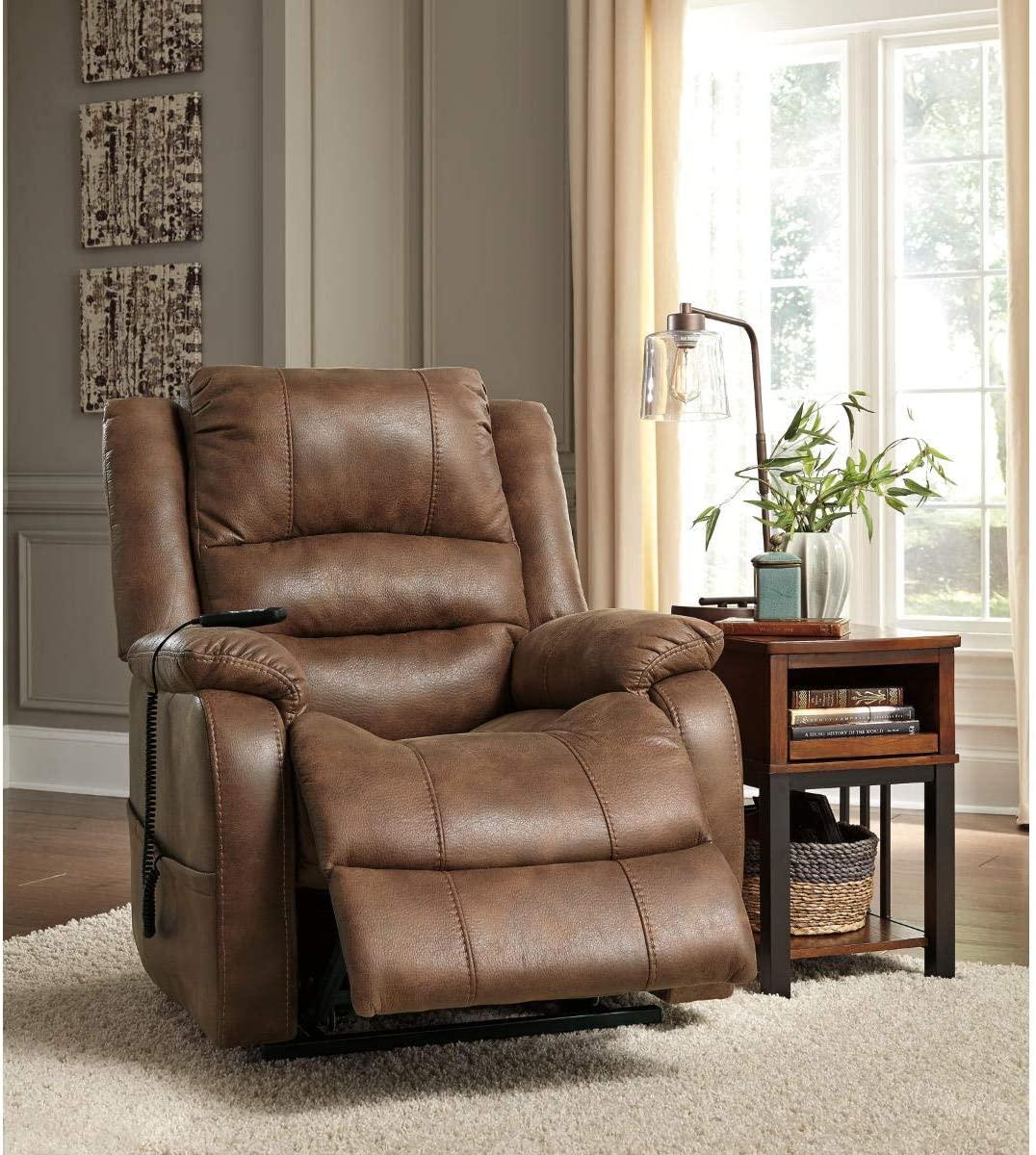 g Brown Power Lift Recliner for Elderly