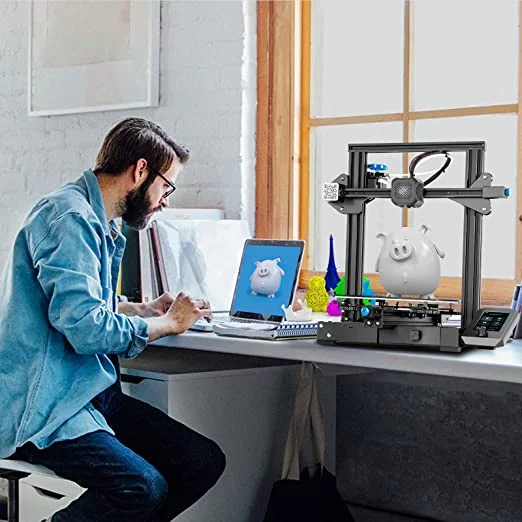 Creality Ender 3 V2 Upgraded 3D Printer Aluminum Black Pringting Size 220x220x250mm