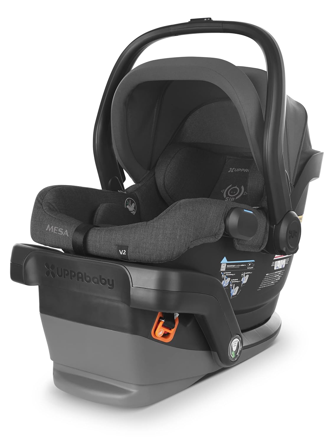 Infant Car Seat/Easy Installation/Innovative SmartSecure Technology/Base + Robust Infant Insert Included/Direct Stroller Attachment/Jake (Charcoal)