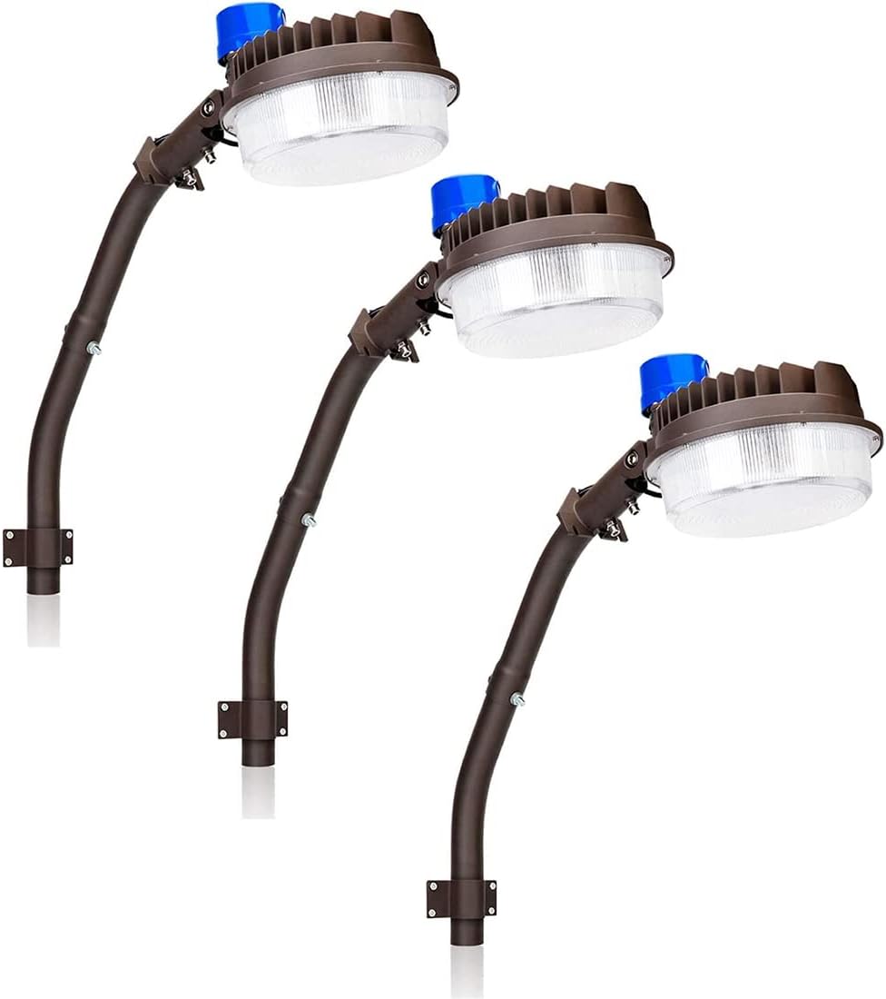 120W LED Barn Light Dusk to Dawn Outdoor Lighting 18000lm 5000K LED Security Lights Adjustable Angle IP65 Waterproof Flood Lights Outdoor for Yard Warehouse ? Pack