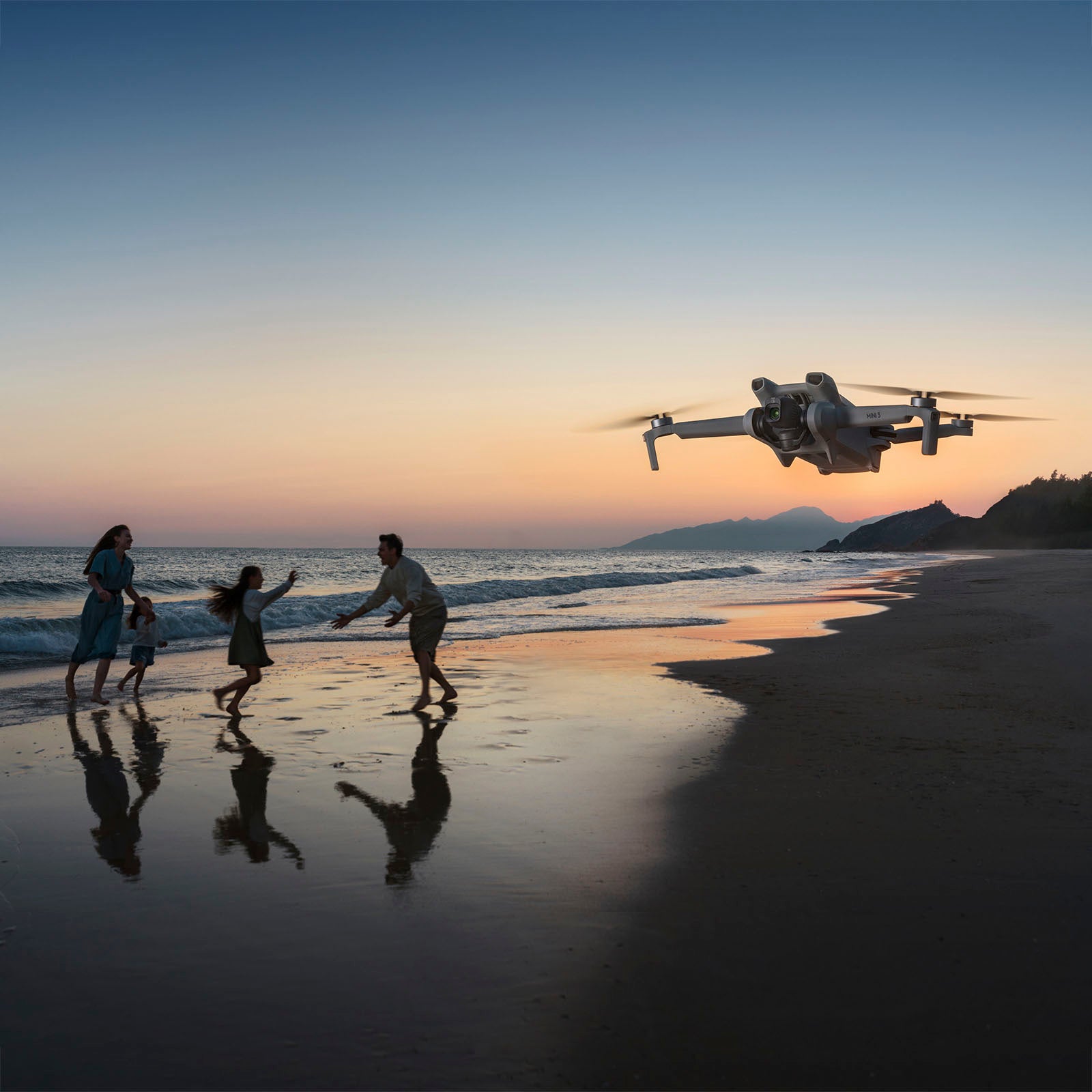 Mini 3 Drone with Remote Control - Gray