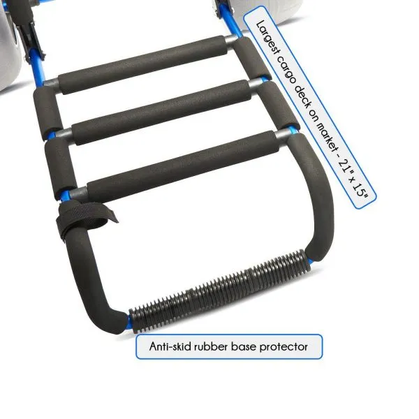 My Beach Cart Heavy Duty Folding Beach Cart with Big Wheels and Balloon Tires to Glide Over Sand