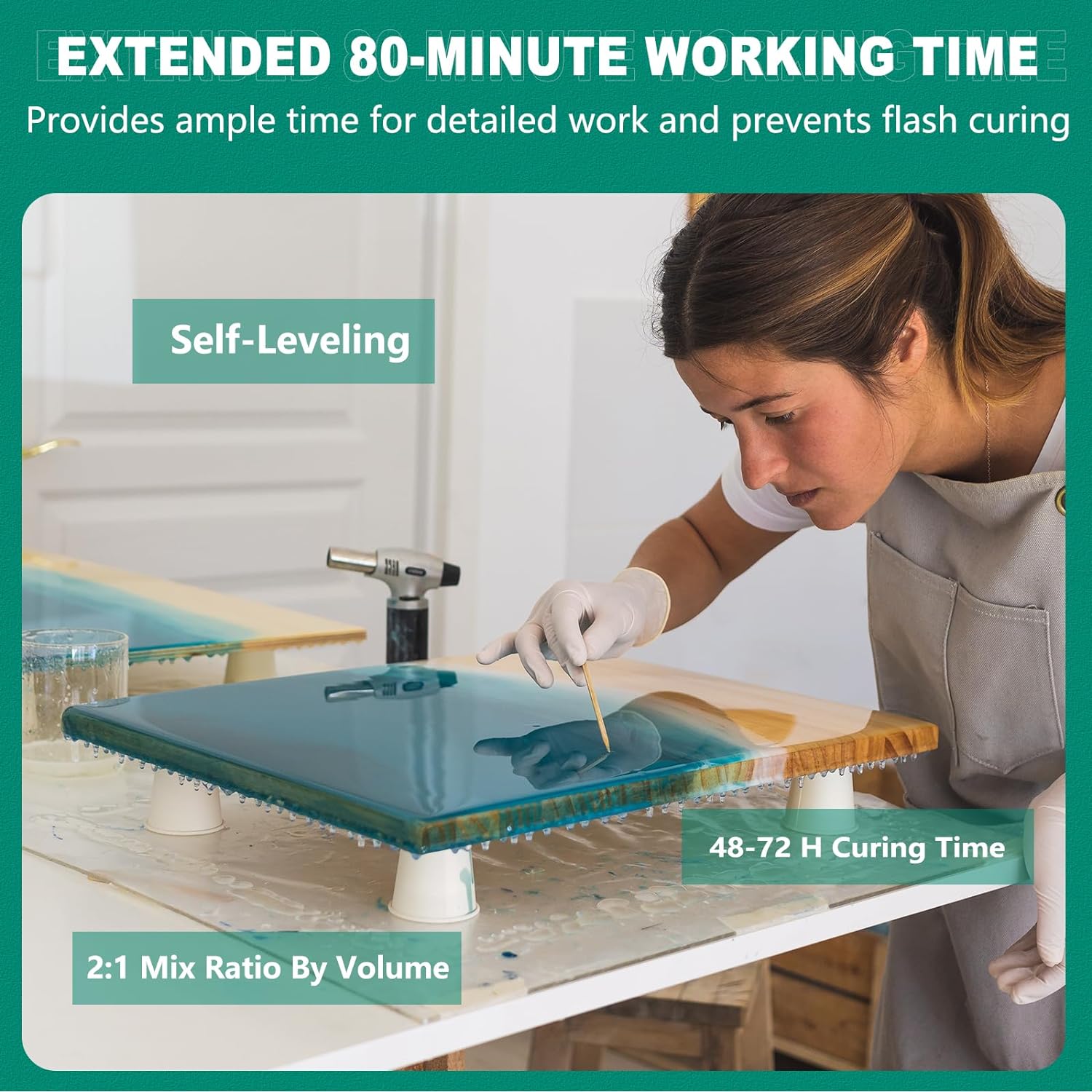 Deep Pour Epoxy Resin, Epoxy Resin Kit for 2-4