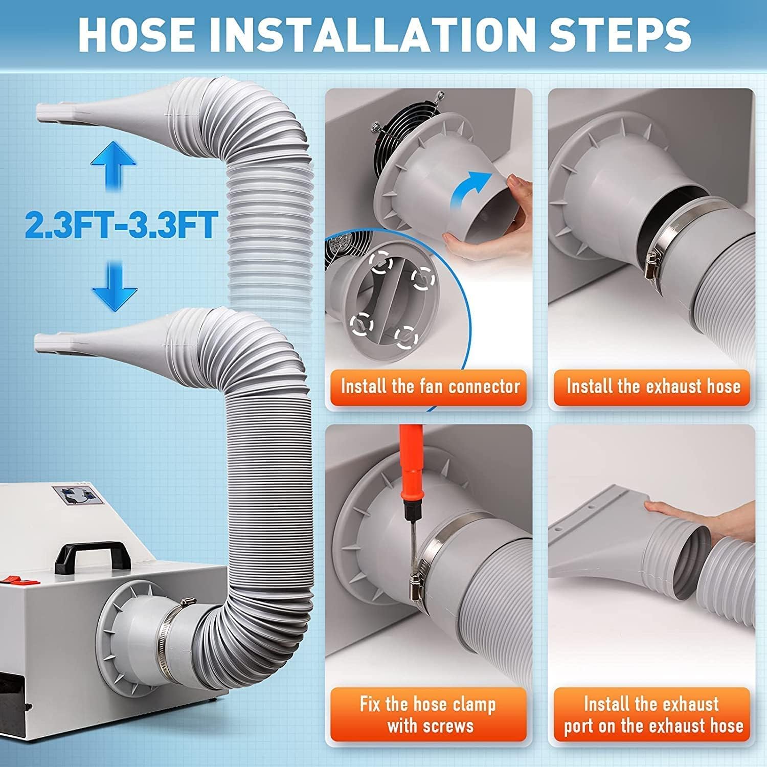 Autolock Spray Booth Kit with LED Lights & Filtration for Models, Crafts, & Hobbies  C Spacious Design & Extendable Exhaust