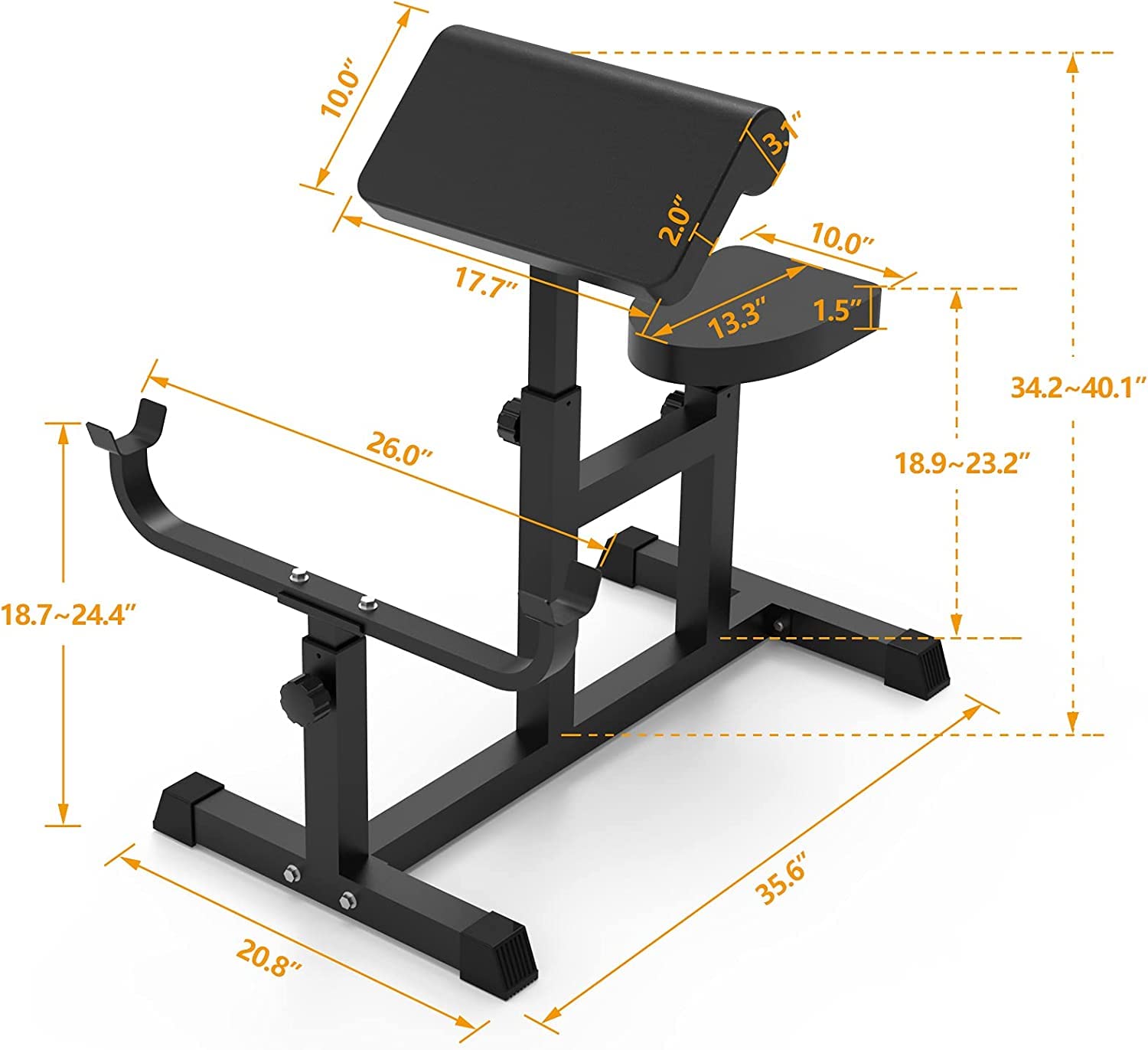 Uboway Adjustable Preacher Strength Training