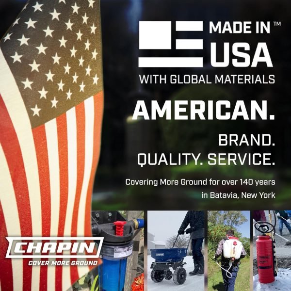 Chapin 8622B Made in The USA 150-Pound Tow and Pull Behind Spreader, Hitch Pins, Black