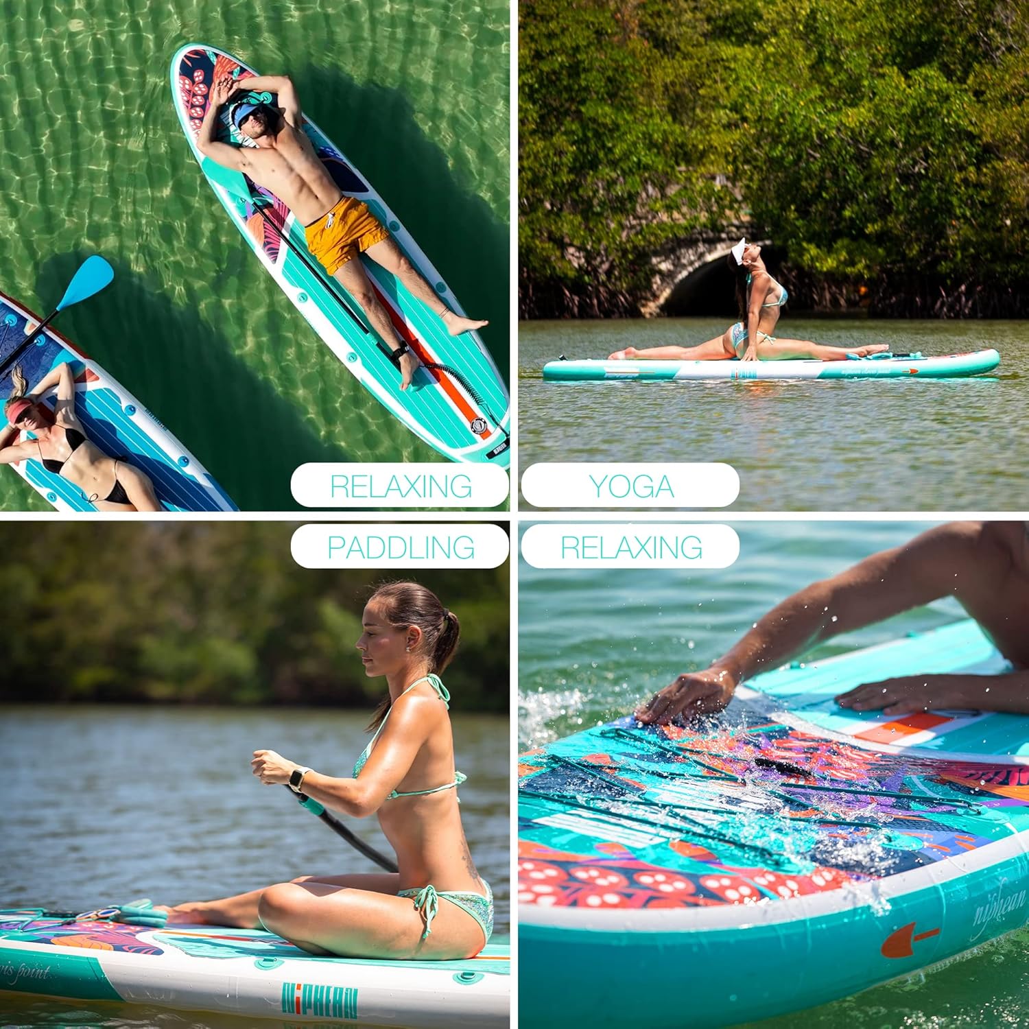 Stand Up Paddle Board with SUP Accessories, Anti-Slip EVA Deck, 10 ?�� ?Inflatable Paddle Boards for Adults & Youth of All Skill Levels