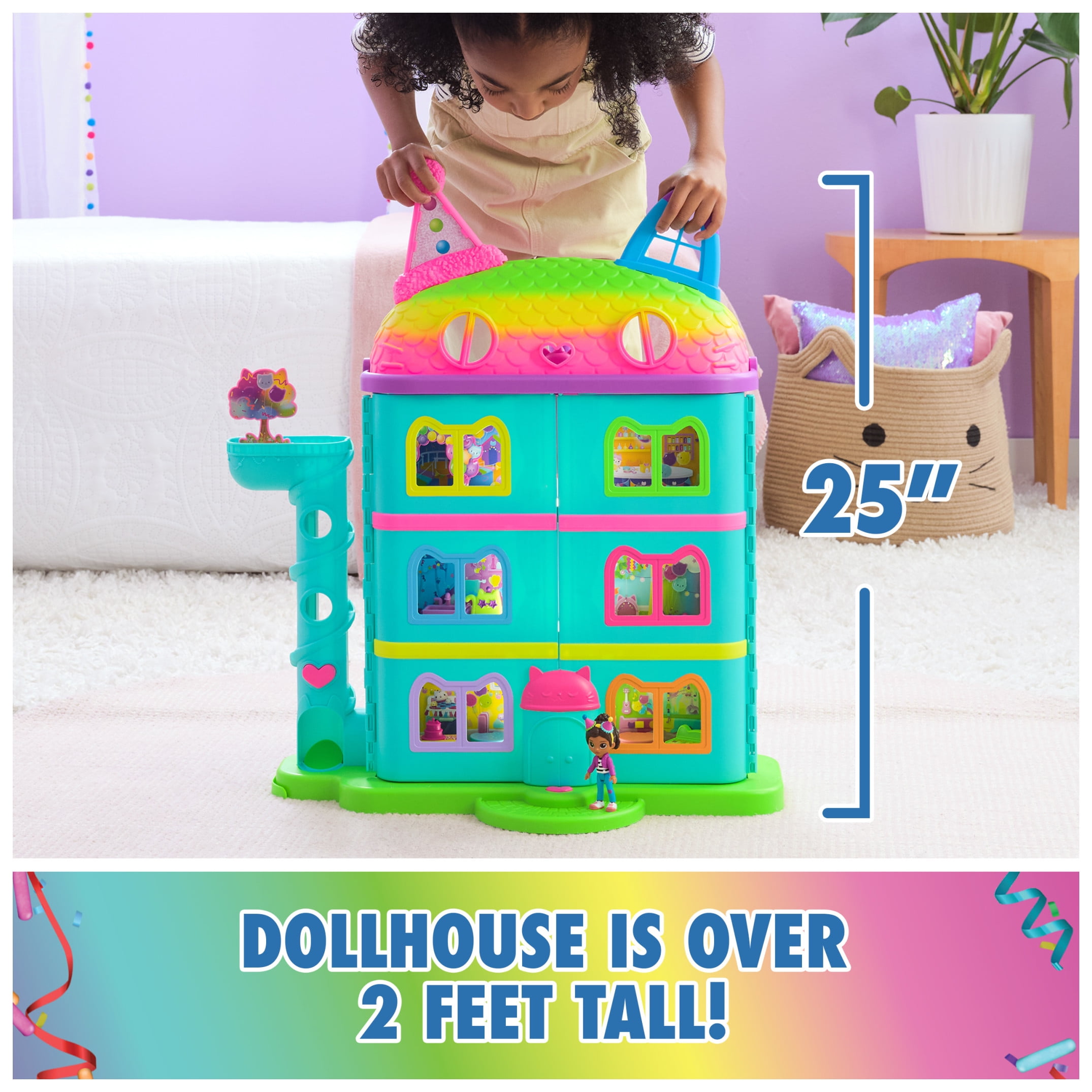 Spin Master Gabby��s Dollhouse 25��� Tall Playset with Figures, Furniture & Sound Effects