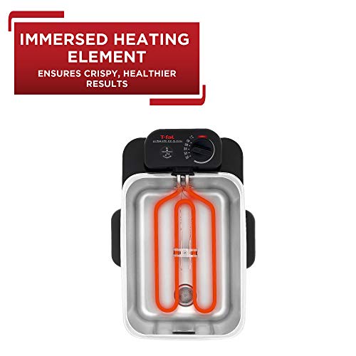 T-Fal Ultimate Steel Deep Fryer with Basket 3.5 Liter Oil and 2.6 Pound Food Capacity