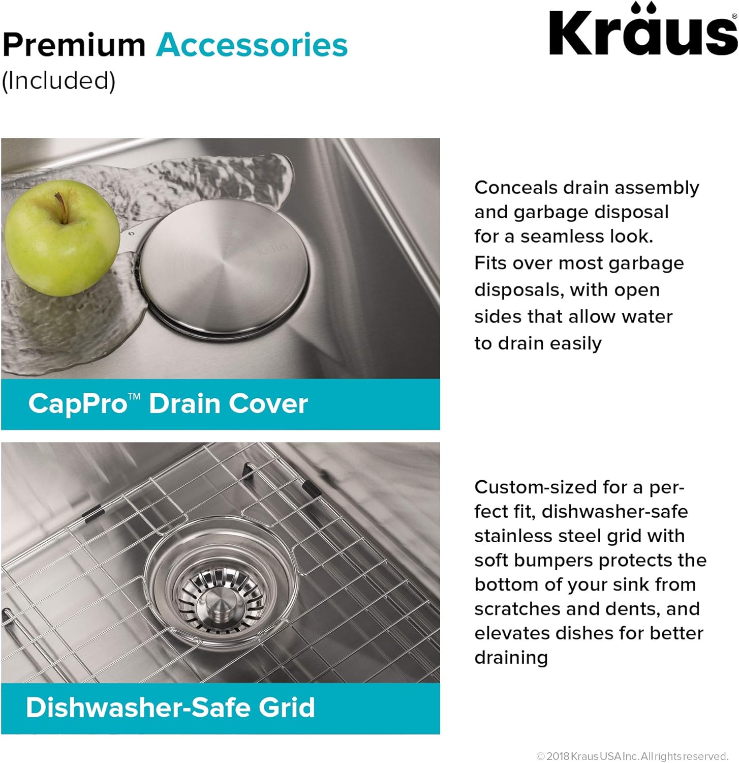 KHU100-32 Standart PRO 16 Gauge Undermount Single Bowl Stainless Steel Kitchen Sink, 32 Inch