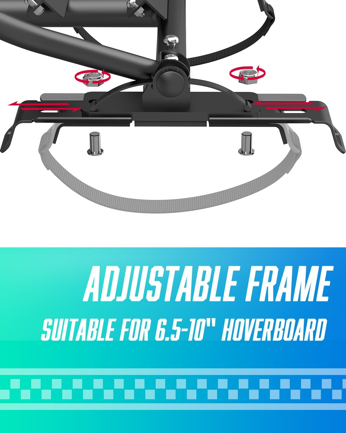 Hoverboard Go Kart with Rear Shock Absorption, Hoverboard Seat Attachment Accessory for 6