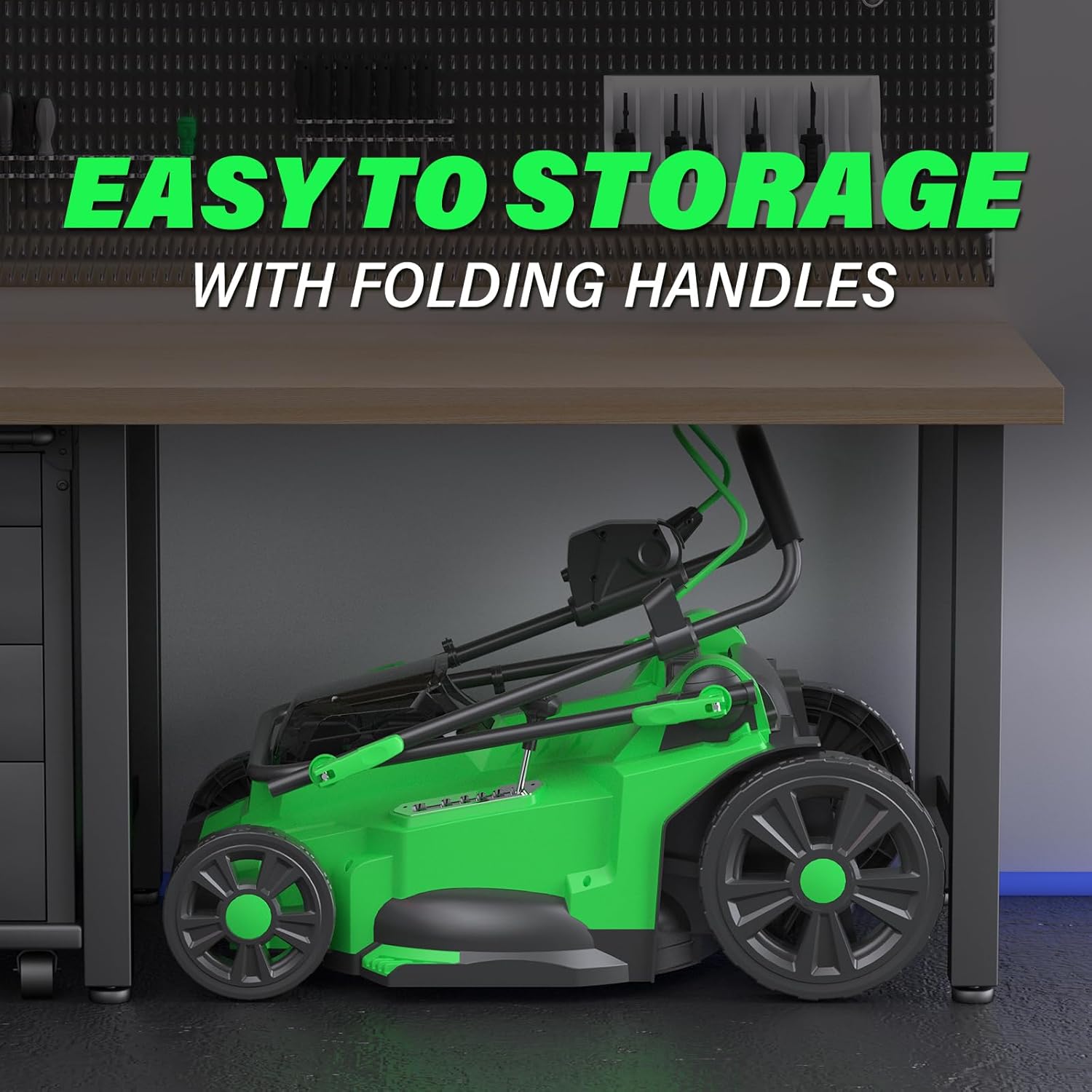 Electric Lawn Mower Cordless, 13 Inch 20V Lawn Mowers with Brushless Motor, 5-Position Height Adjustment, 4.0Ah Battery & Charger Included