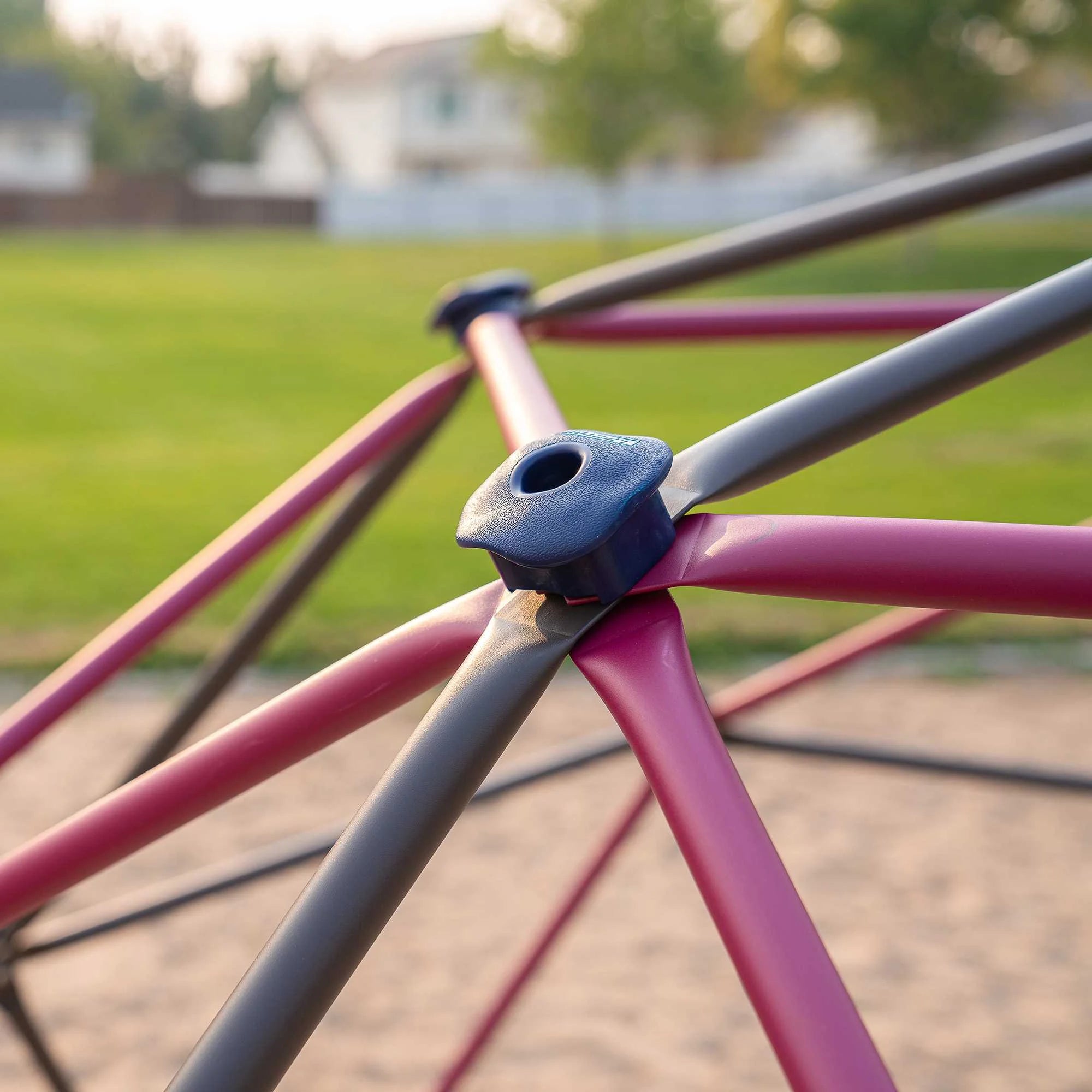 Lifetime Kid's Outdoor 5.5 ft. H x 11 ft. W Dome Climber, Berry and Brown (91088)