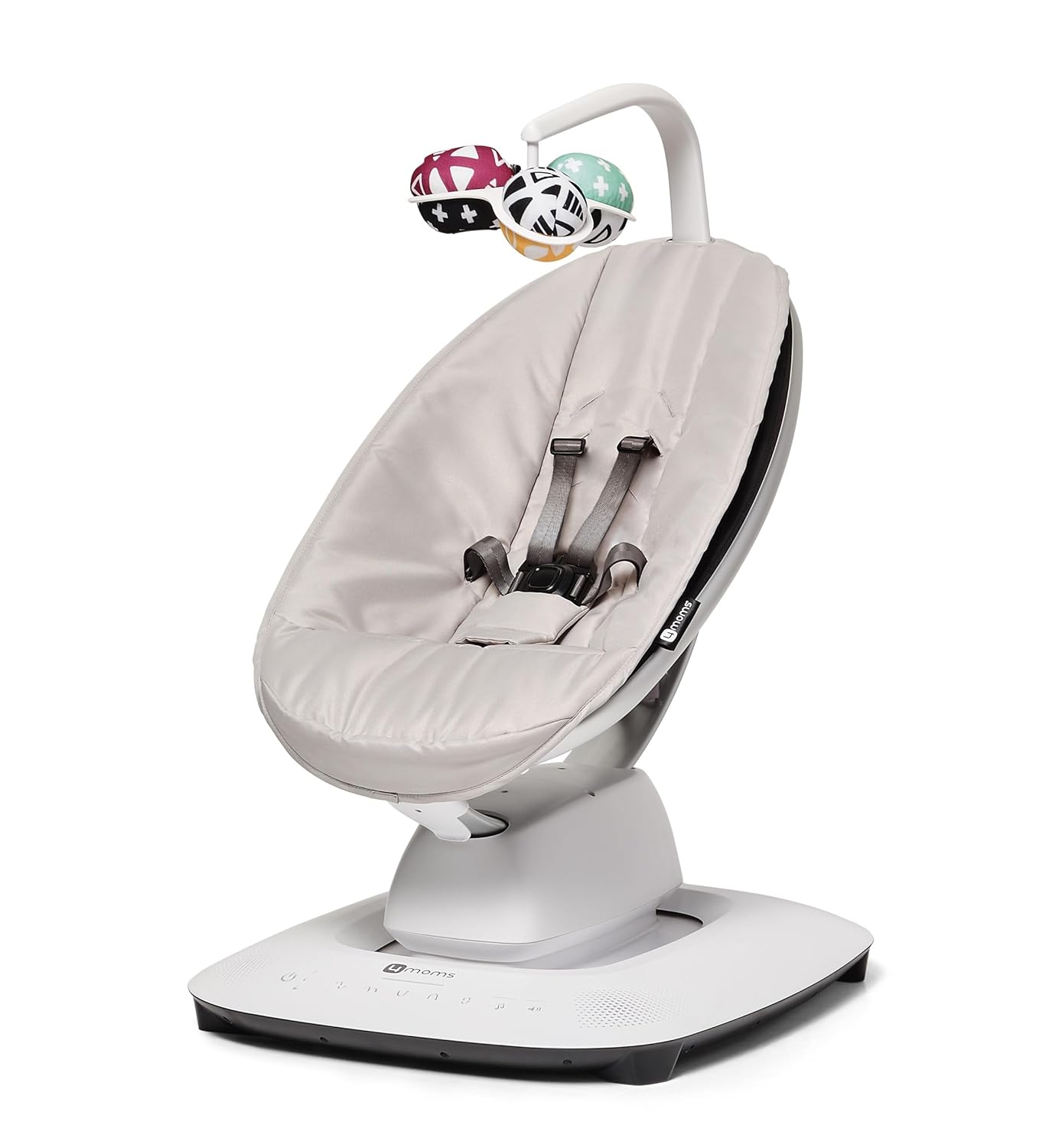 4moms MamaRoo Bluetooth Baby Swing, Multi-Motion, Gray, 5 Unique Motions, Wi-Fi Enabled