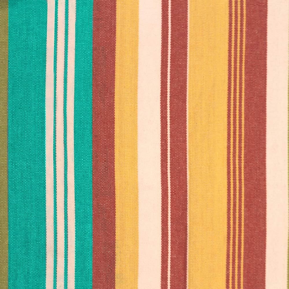 Vivere Double Cotton Hammock with Steel Stand, 450 lb Capacity, Tropical Colors, Includes Premium Carry Bag