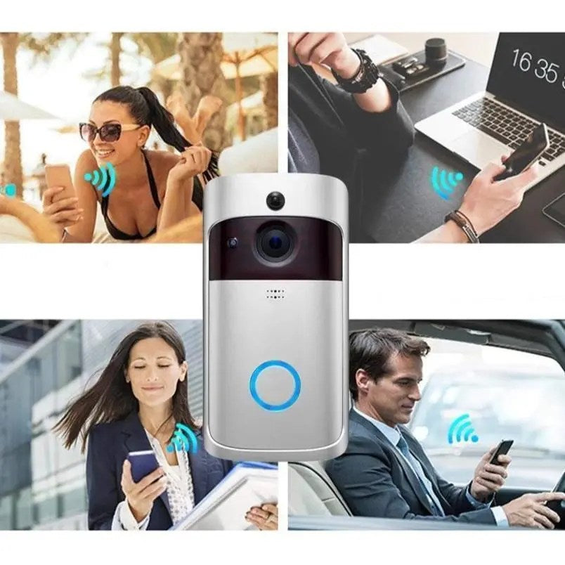 SupabellTM Smart Camera Doorbell  C Wireless, Two-Way Audio, Night Vision, Motion Detection, Wi-Fi Connected, Durable Build