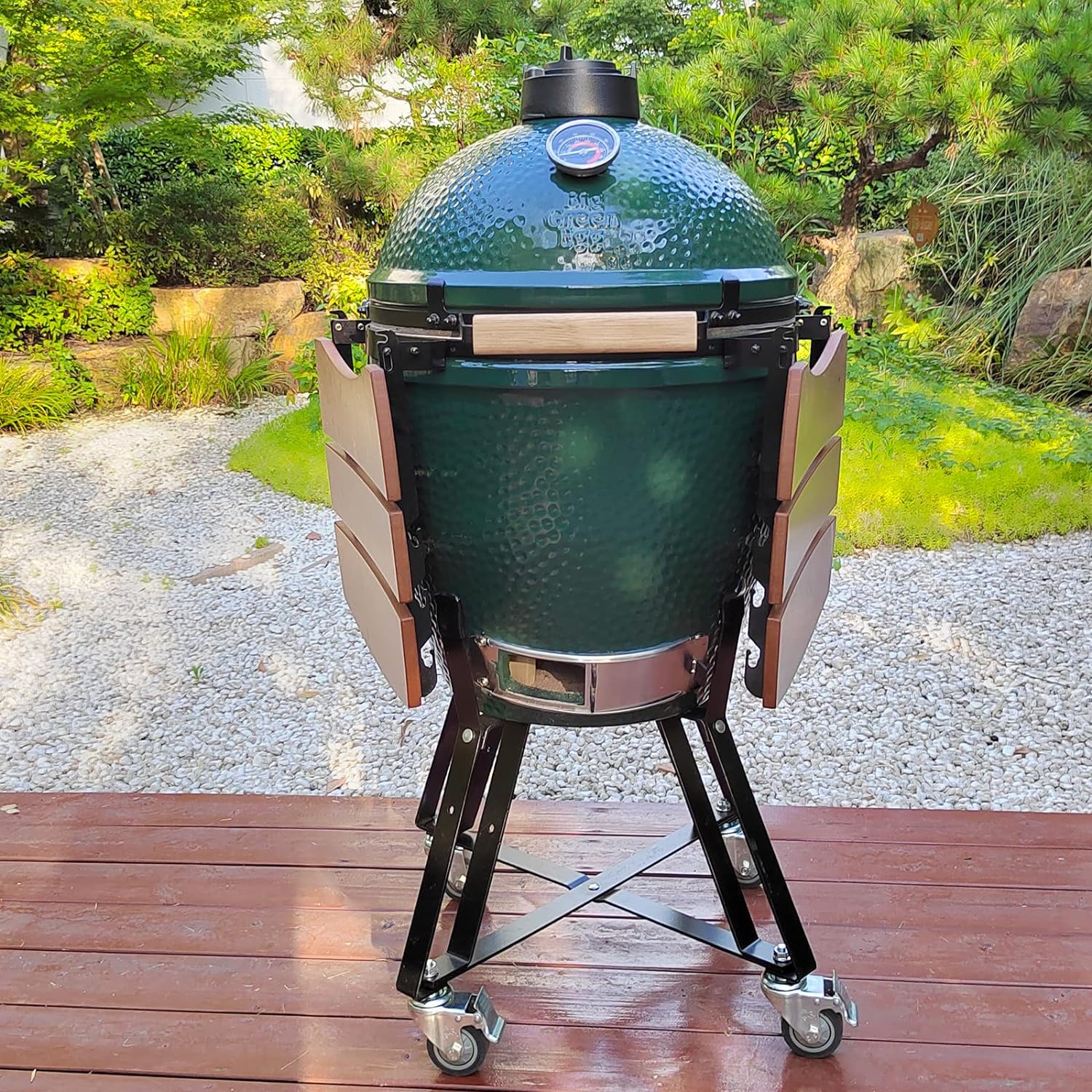 Rolling Nest for Big Green Egg and Kamado Joe - Heavy Duty Grill Stand