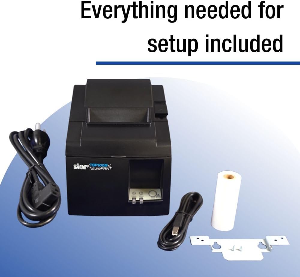 Thermal Receipt Printer with Device and Mfi USB Ports, Auto-cutter, and Internal Power Supply - Gray