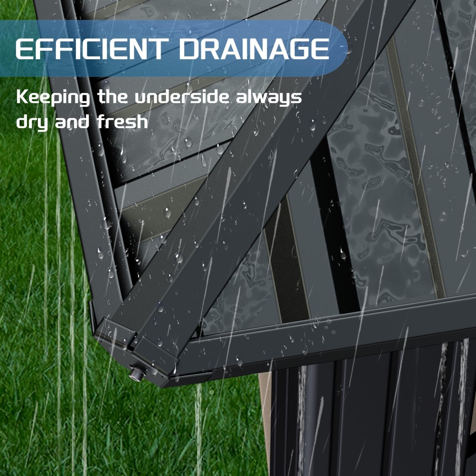 10��x10�� Hardtop Gazebo with double metal roof, aluminum frame, net, and curtain. All-weather, ideal for patio, deck, garden, backyard. Khaki.