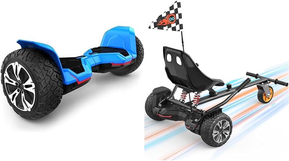 8.5 inch All Terrain Off Road Hoverboard with Bluetooth Speakers and LED Lights, UL2272 Certified Self Balancing Scooter