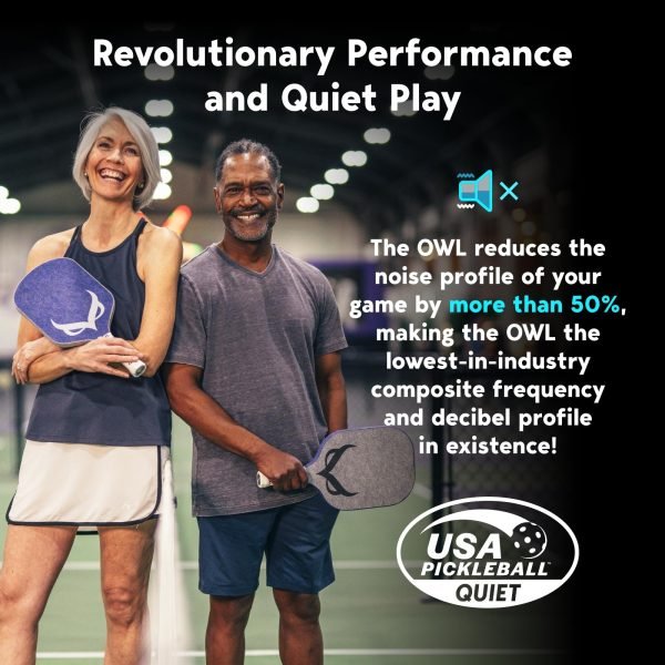 The OWL Paddle, Premium Pickleball Paddle Revolutionary Pickleball Paddle, Quiet Pickleball Paddle
