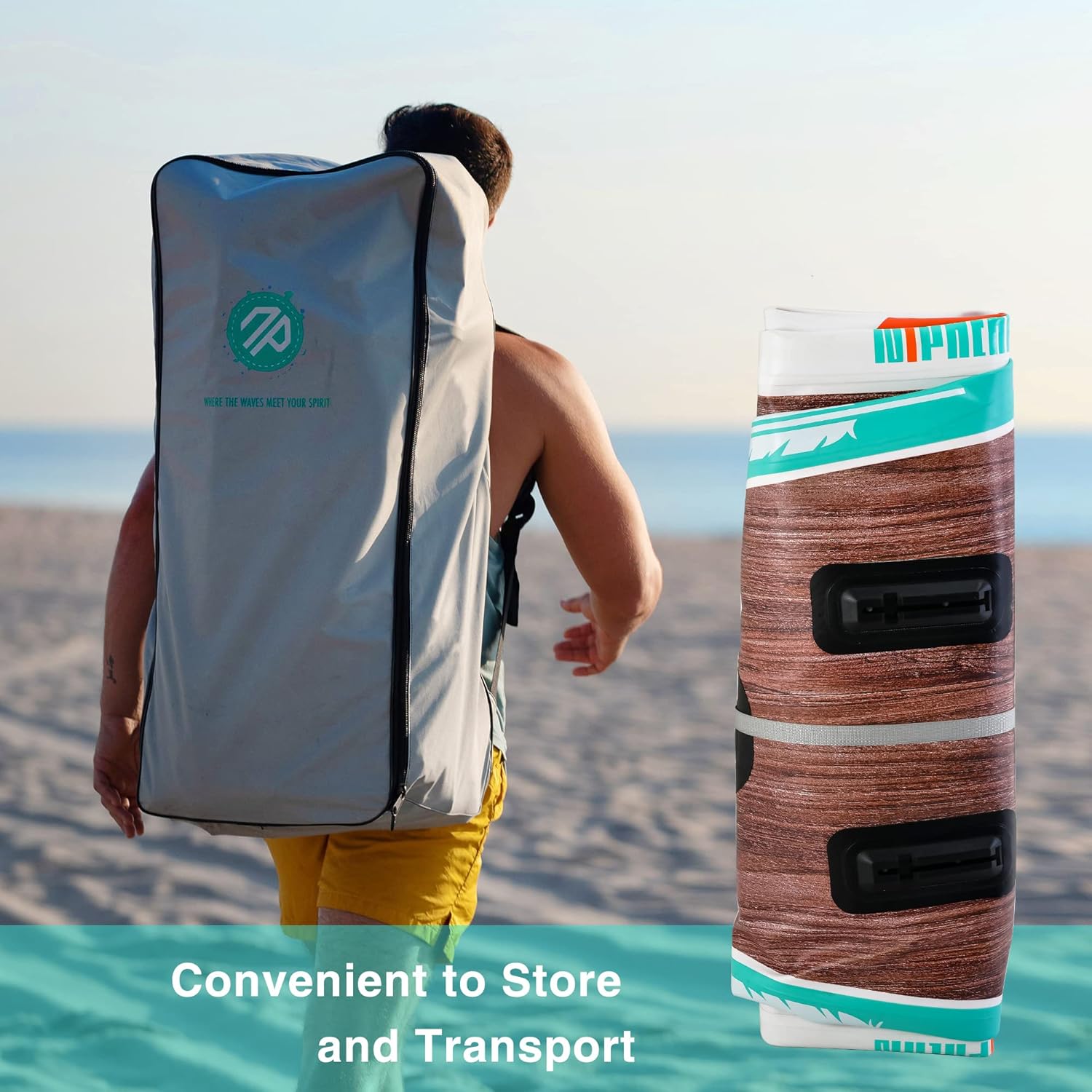 Stand Up Paddle Board with SUP Accessories, Anti-Slip EVA Deck, 10 ?�� ?Inflatable Paddle Boards for Adults & Youth of All Skill Levels