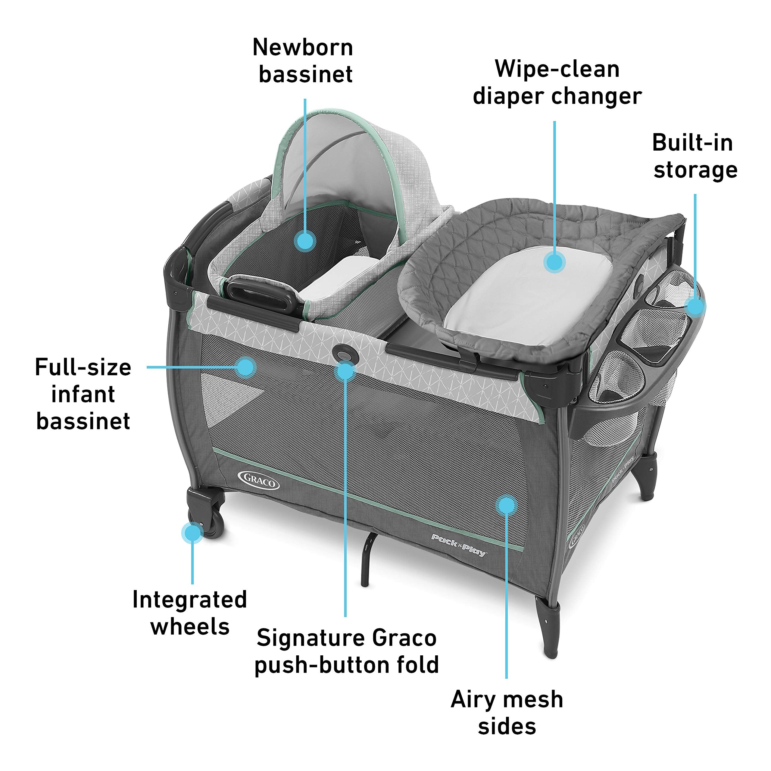 Graco Close2Baby Bassinet Features Portable