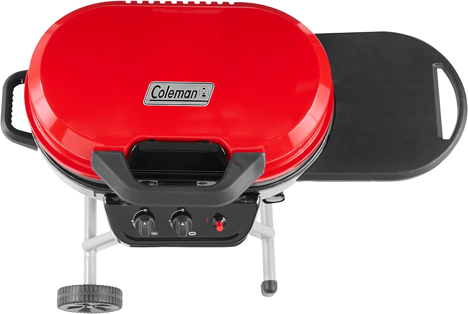 RoadTrip 225 Portable Stand-Up Propane Grill, Gas Grill with Push-Button Starter, Folding Legs & Wheels, Side Table, & 11,000 BTUs of Power for Camping, Tailgating, Grilling & More