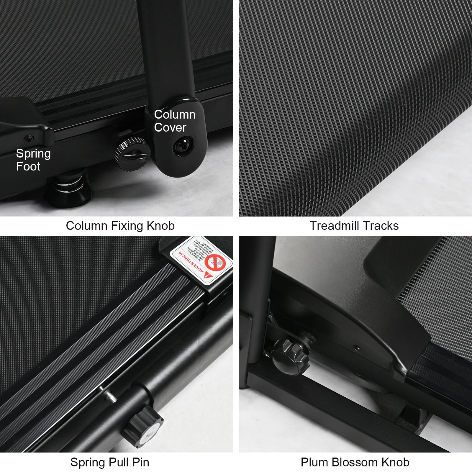 Foldable Treadmill Walking Pad, 6.2MPH Folding Treadmill Under Desk with Handle for Office Home, 2.5HP Running Machine with Remote Control, Safety Lock, 300LBS Weight Capacity